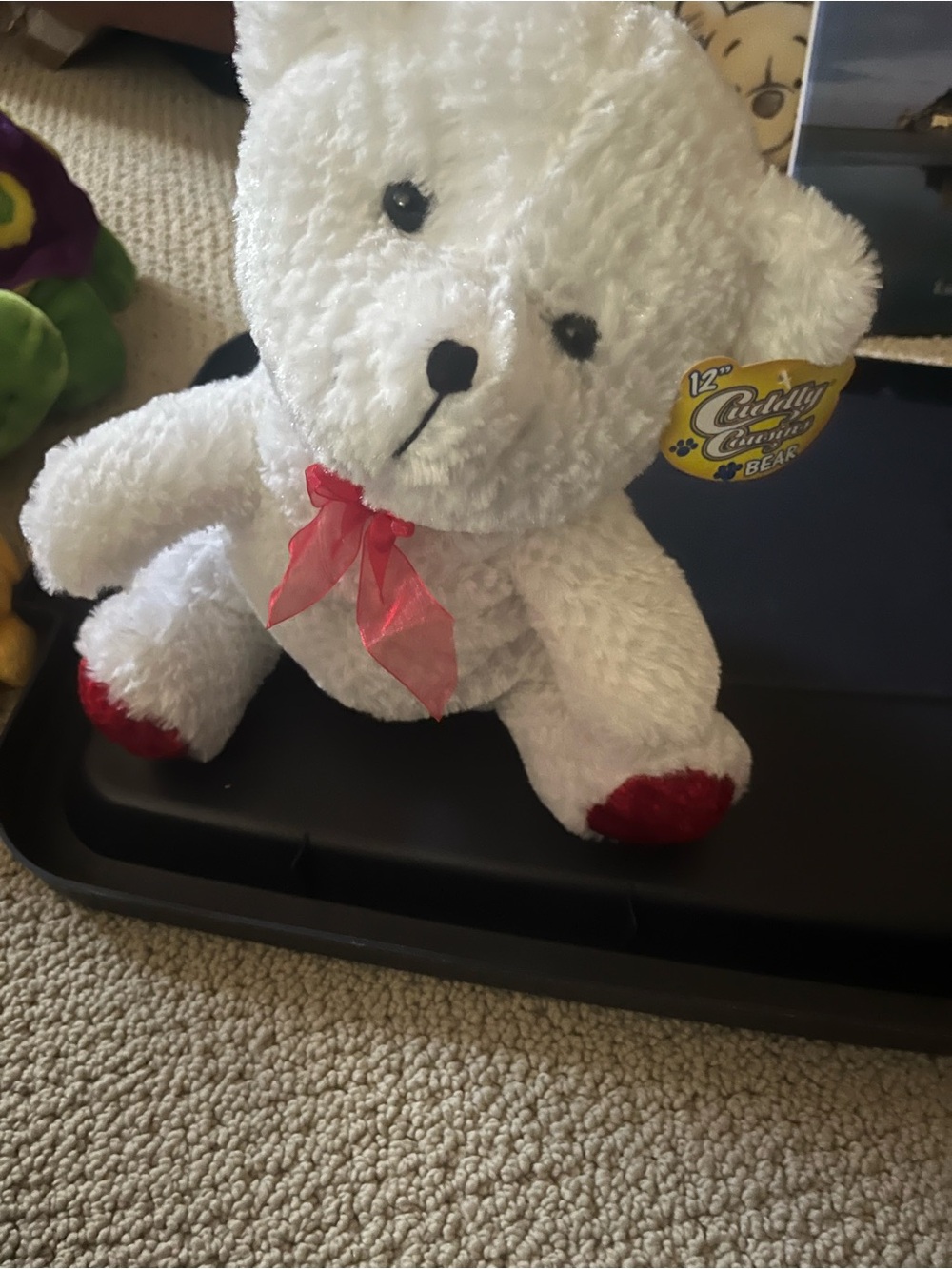 Teddy Bear 12" White Plush